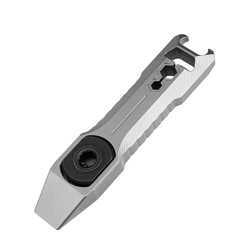 EDC Titanium Alloy Keychain Pocket Pry Bar Crowbar Opener Outdoor Multi Tools