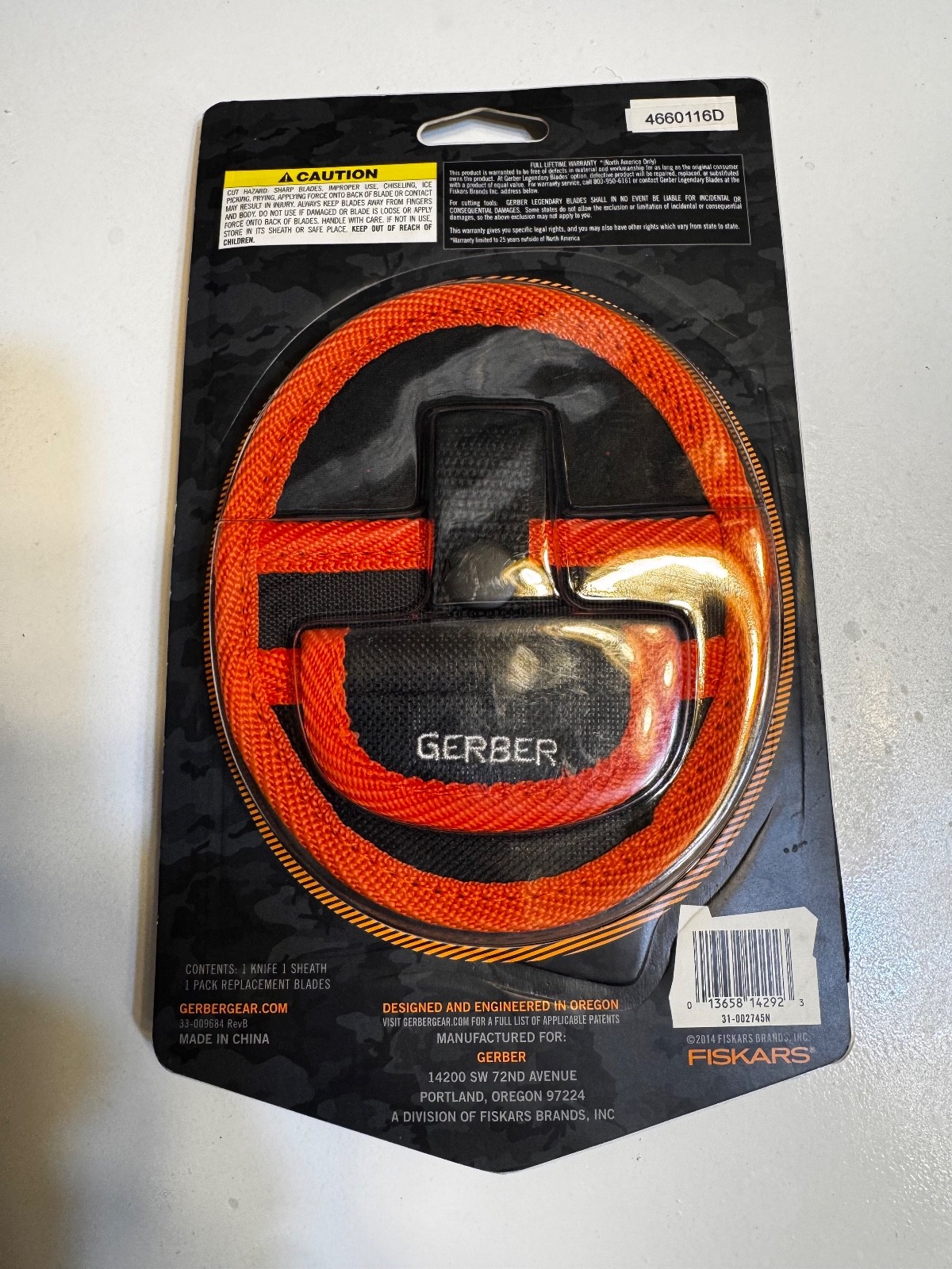 Gerber Hunting Vital Zip Fixed Blade Knife With Blades And Sheath NEW