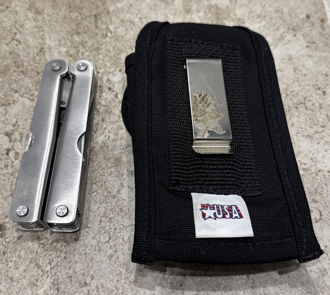 Winchester Multi Tool Pliers Ruler Wire Cutter Screwdrivers + Klein Tools Pouch