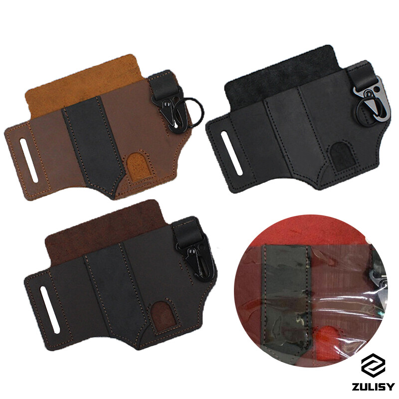 EDC Belt Organizer Multitool Leather Sheath for Leatherman Knife Pen Flashlight