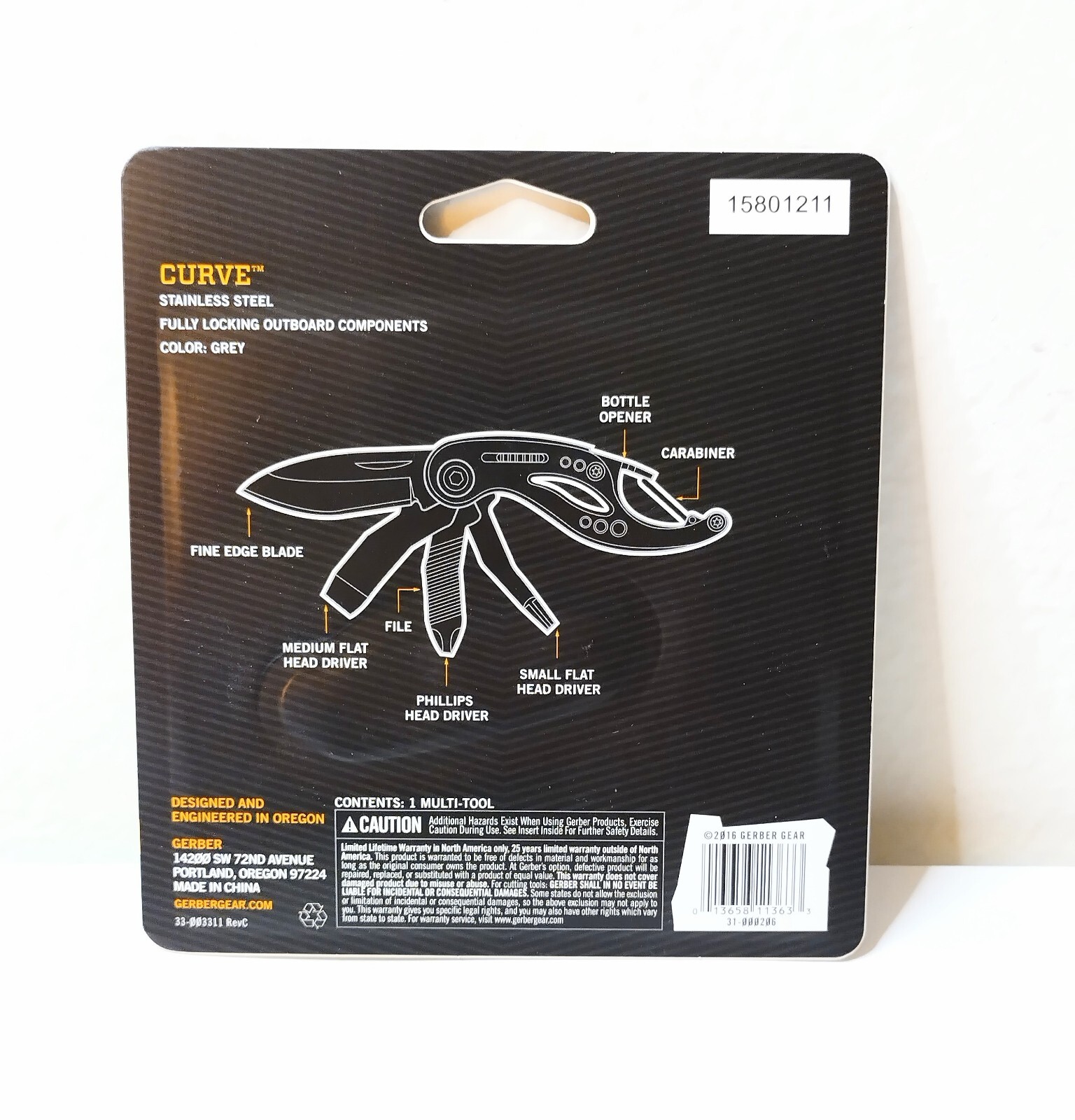 Gerber Curve Multi-tool Color: Gray