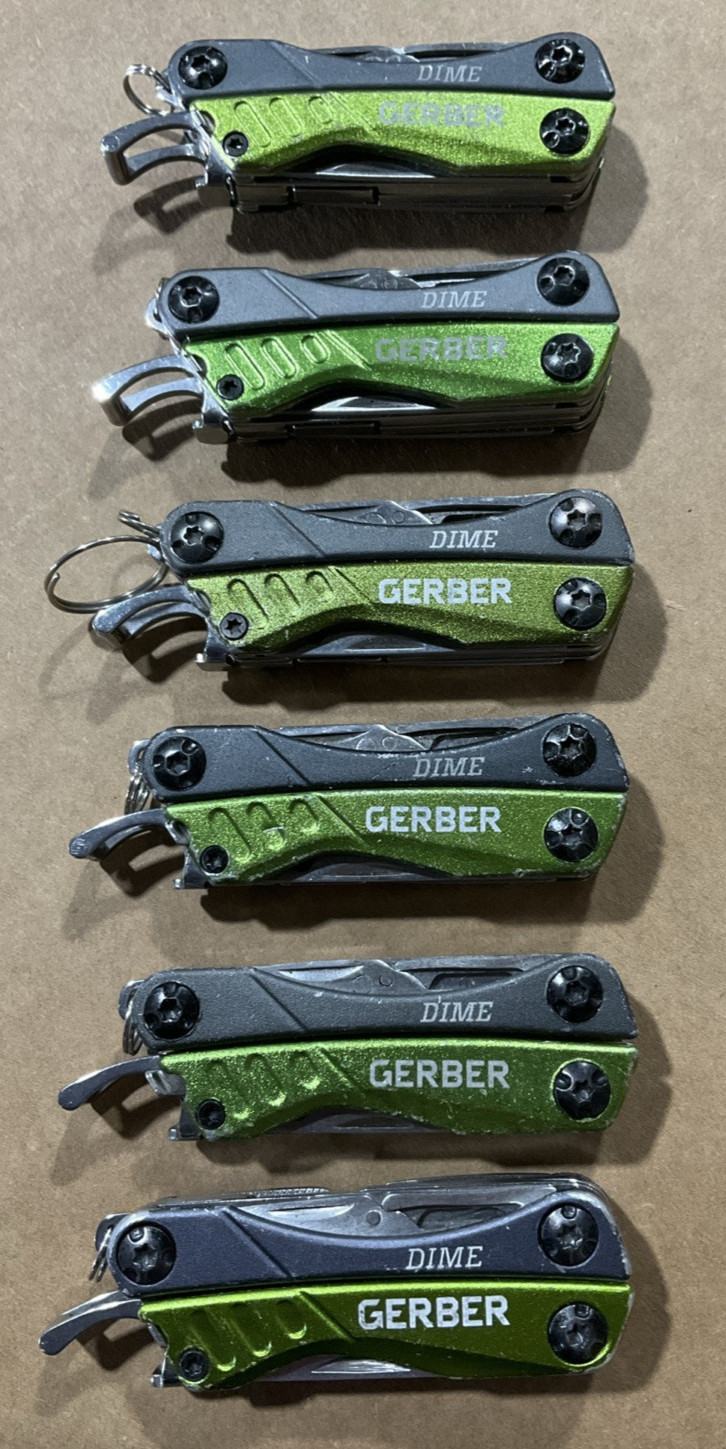 GERBER DIME Mini Keychain Multi-Tool Knife , Pliers Scissors – LOT OF 30