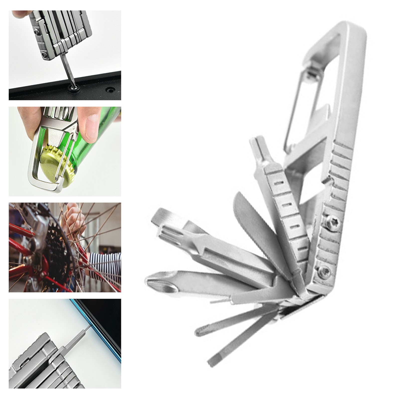 Multitool Keychain Screwdriver 12 In 1 For Outdoor Activities