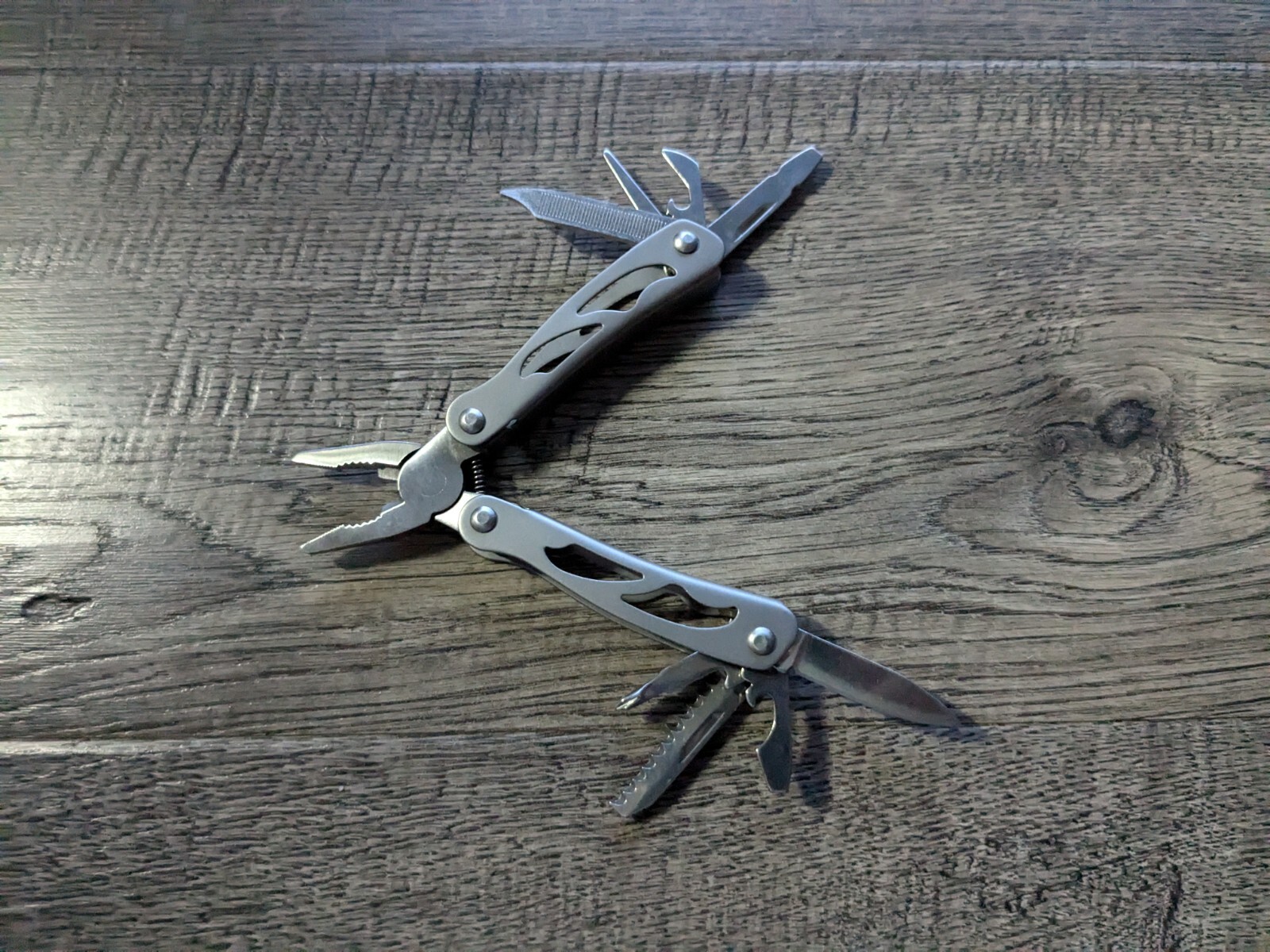 Sheffield Mini Multi Tool 9 in 1 with Sheath Knife Pliers Saw Screwdriver
