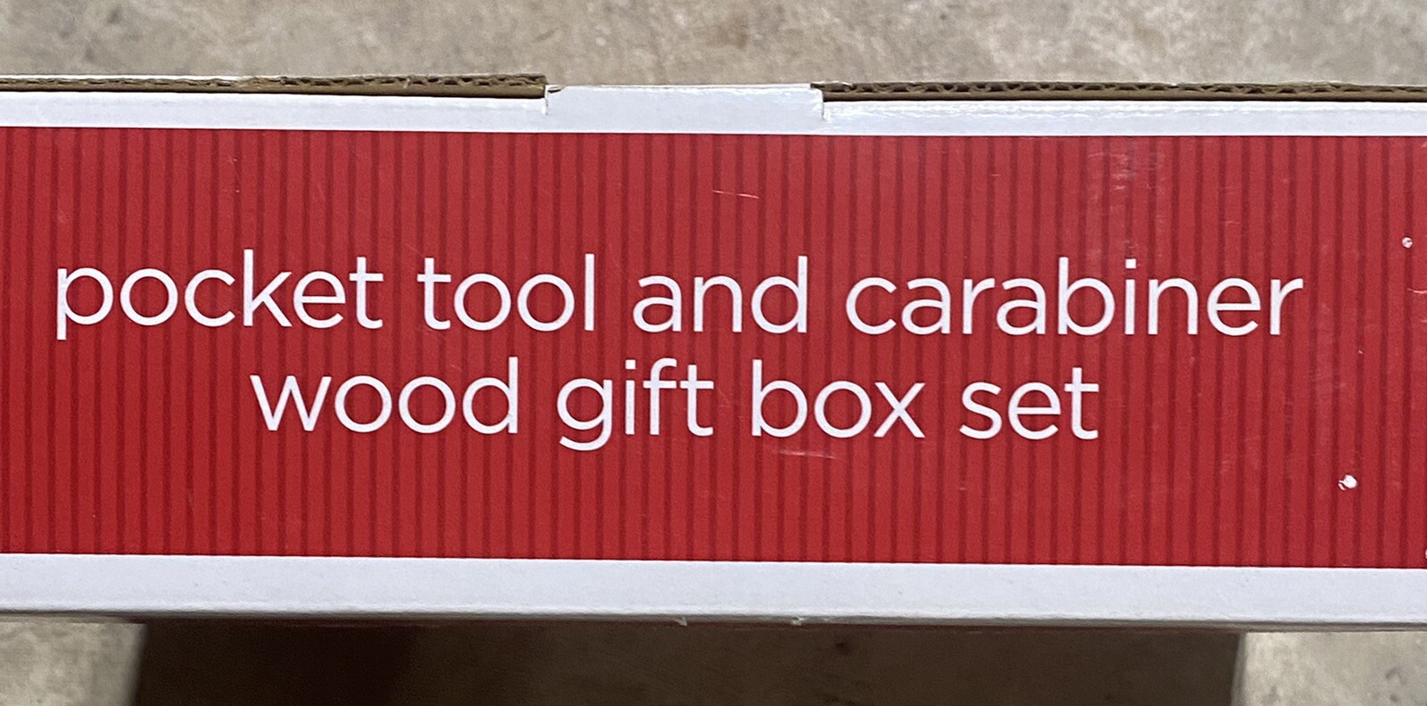 Pocket Tool & Carabiner Wood Gift Box Set