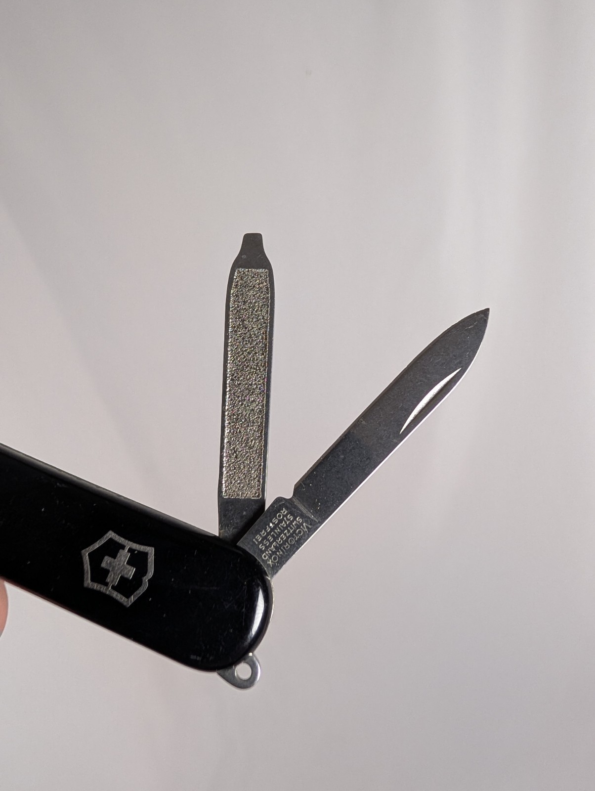 Victorinox Black Multi-Tool Pocket Knife, 5 Tools, Straight Edge Stainless Steel