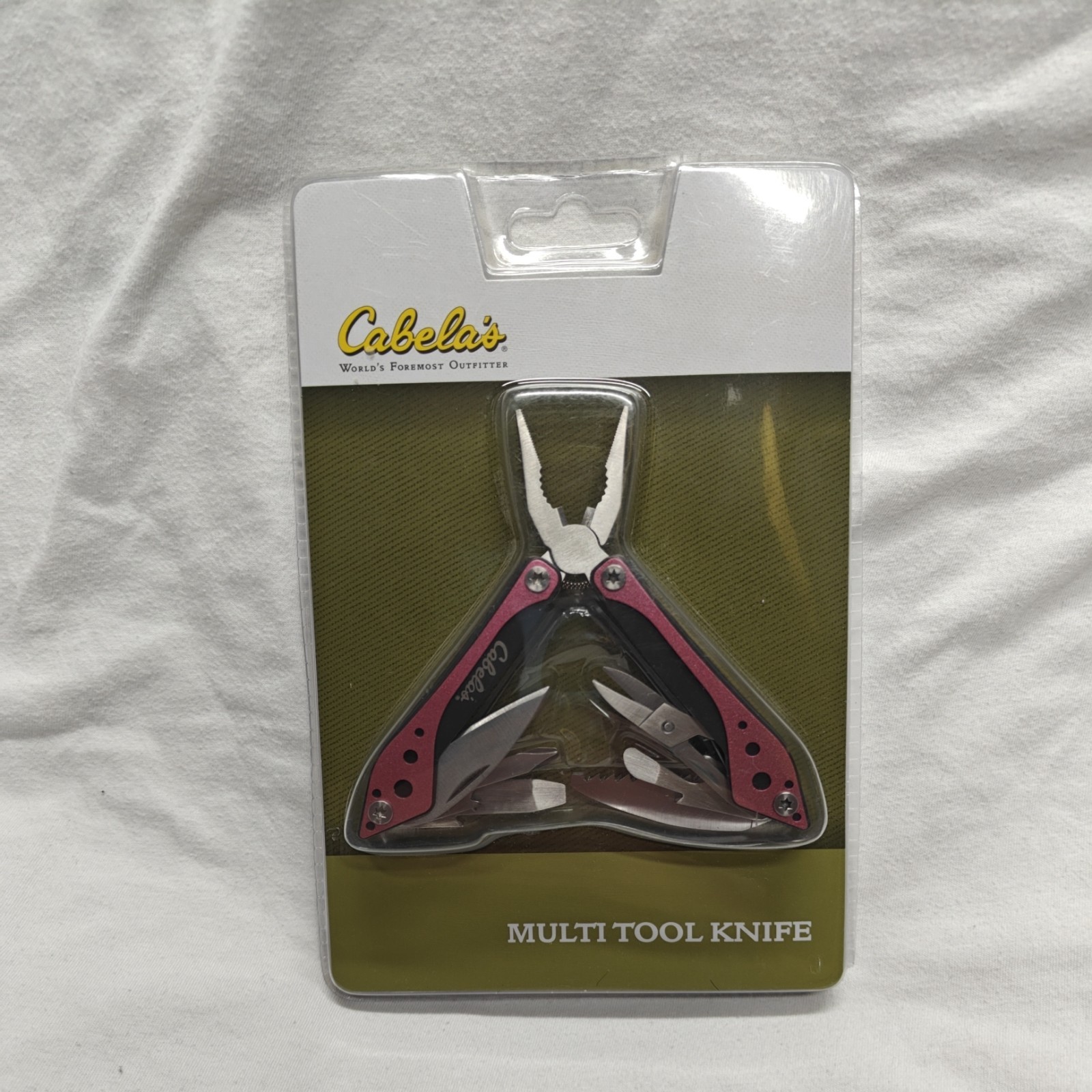 Cabela’s Multi Tool in Pink with Seven Stainless Steel Tools – Brand New