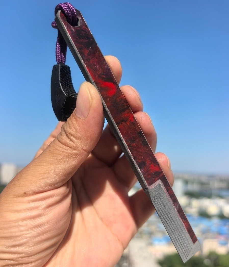 Blood red Carbon fiber EDC Tool