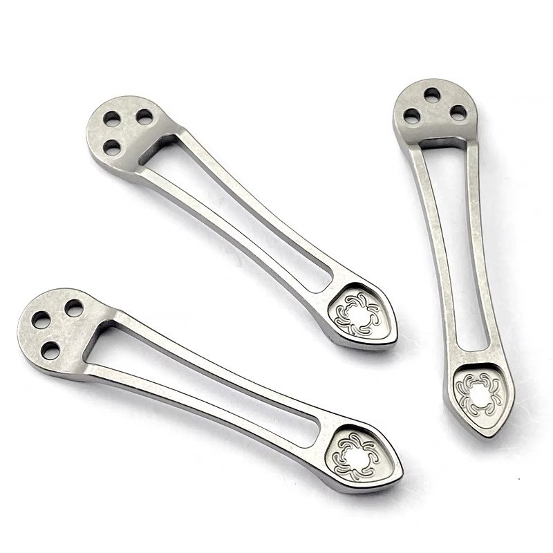 Titanium Pocket Knife CNC Back Clip For Spyderco C81 Paramilitary 2 Para 3