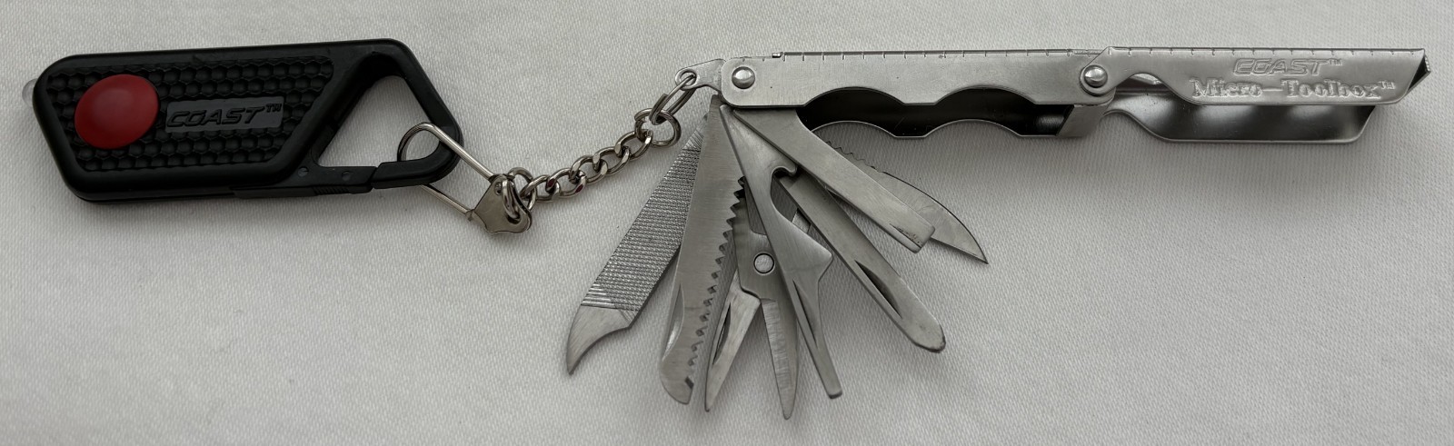 COAST MICRO TOOLBOX – Mutli Tool Knife Scissors File Bottle Opener Screwdriver
