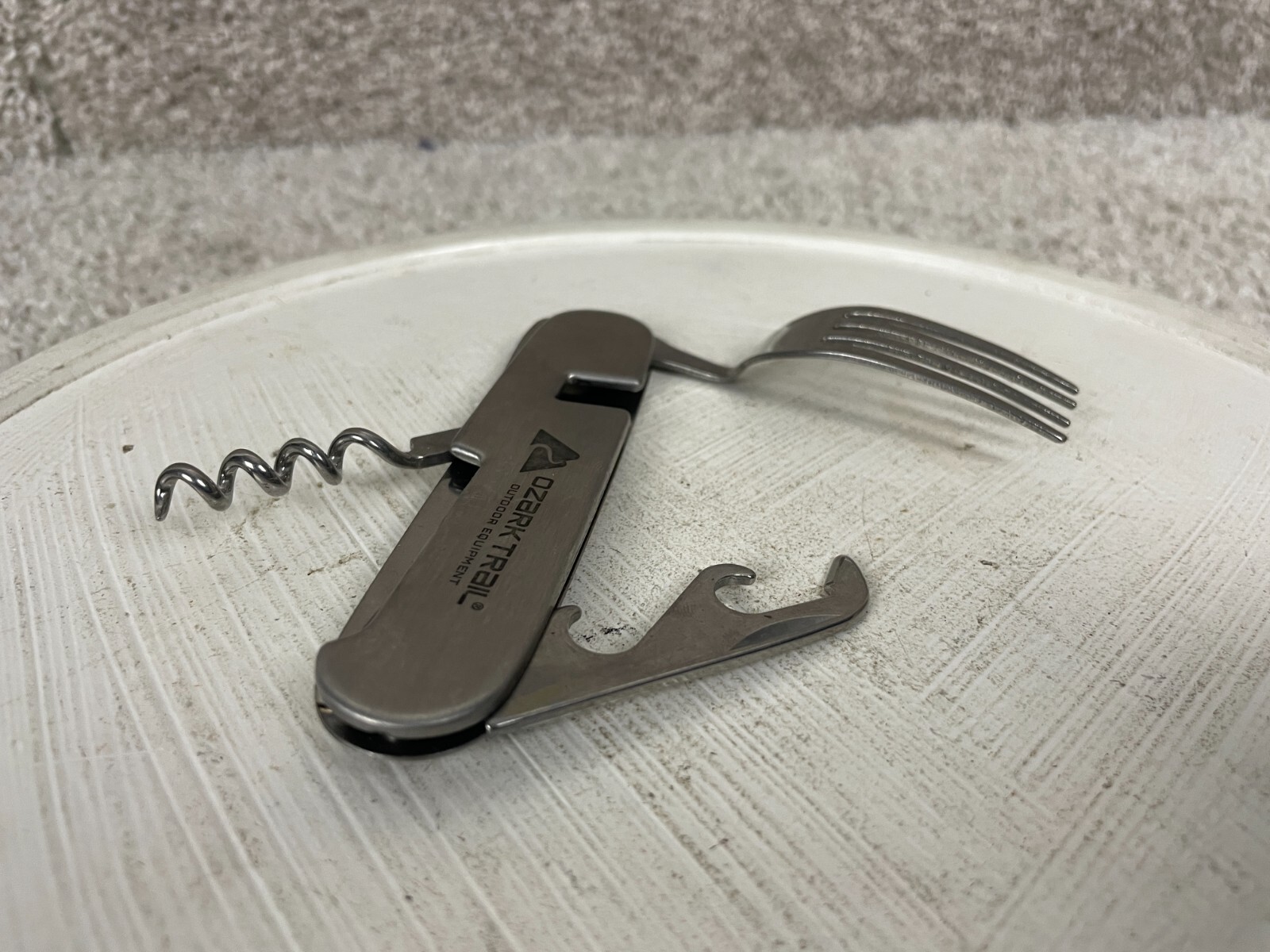 Ozark Trail Outdoor Equipment Utility Utensil Multi-Tool 4.5″ Fork Bottle Opener