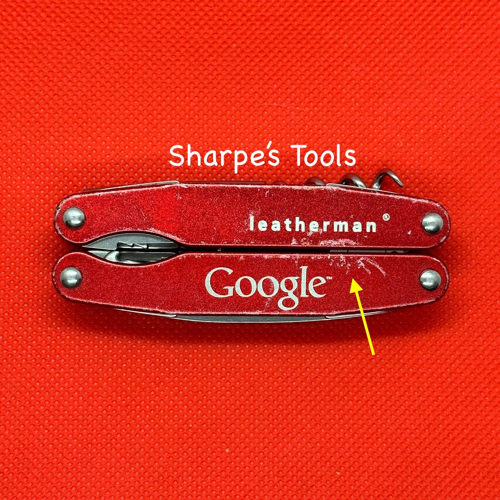 Red “Google” Leatherman Juice C2 Multitool. Discontinued/Retired **READ**