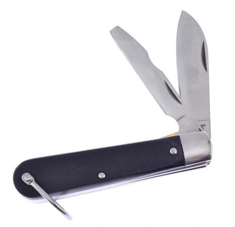 Frost Cutlery – 3.65″ Electricians Knife – 2 Blades, Screwdriver, Spear Blade