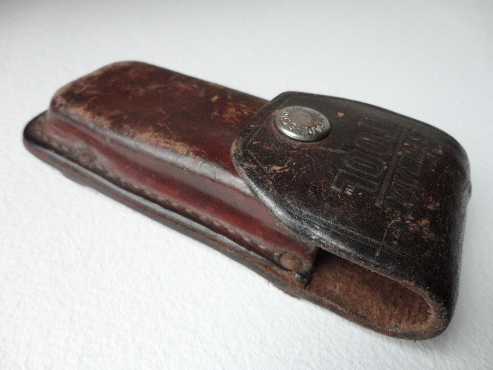 For Parts Or Repair & Damaged: Older Schrade TOOL Leather Multi-Tool Sheath ONLY