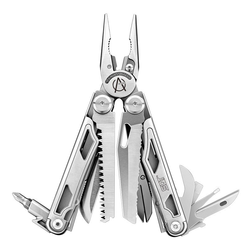 MQ21 Folding Multi Tool Pliers with Blade Screwdriver EDC Car Emergency Tool