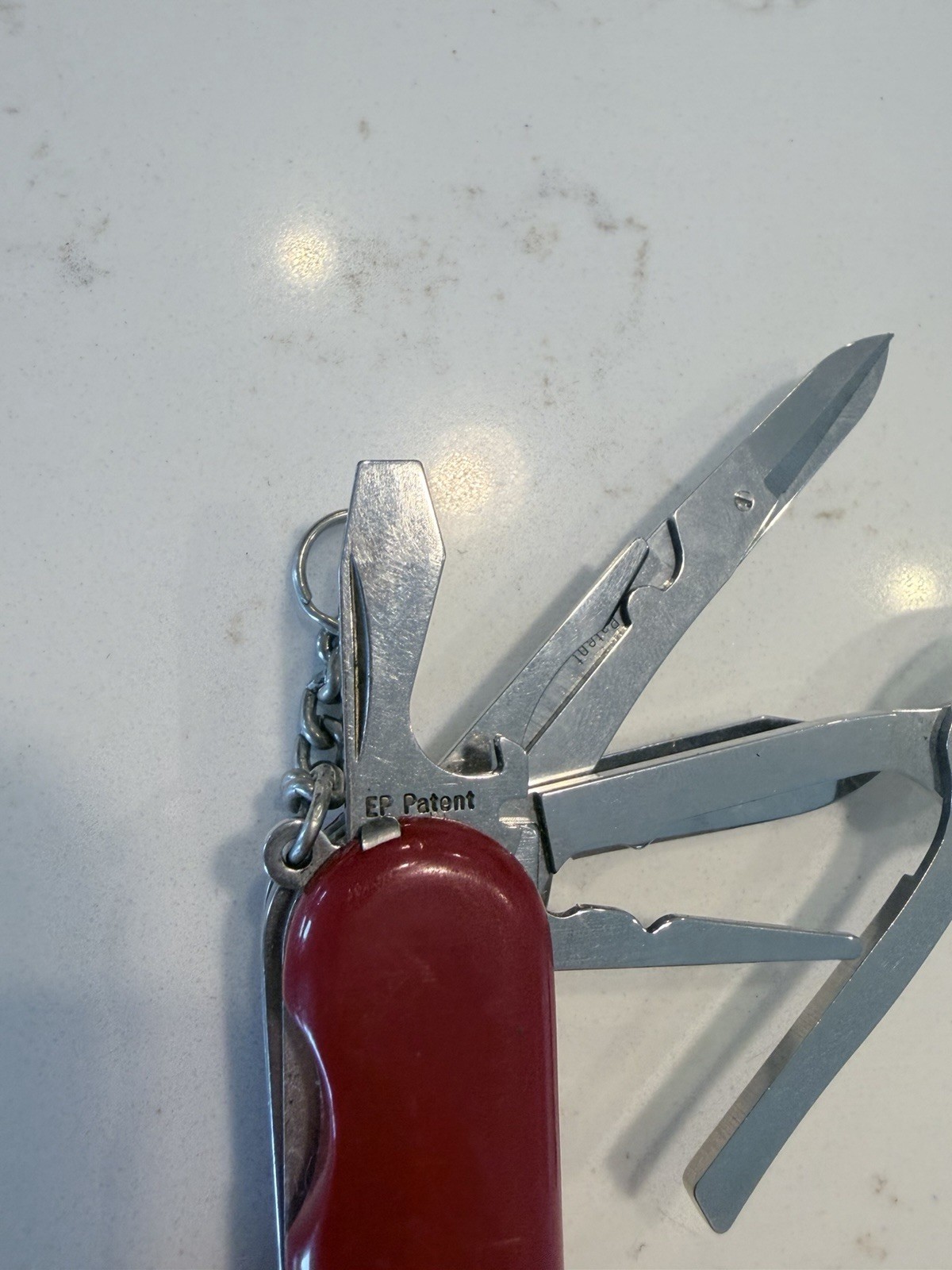 Vintage Victorinox Swiss Army Multi-Tool w/ Scissors, Red