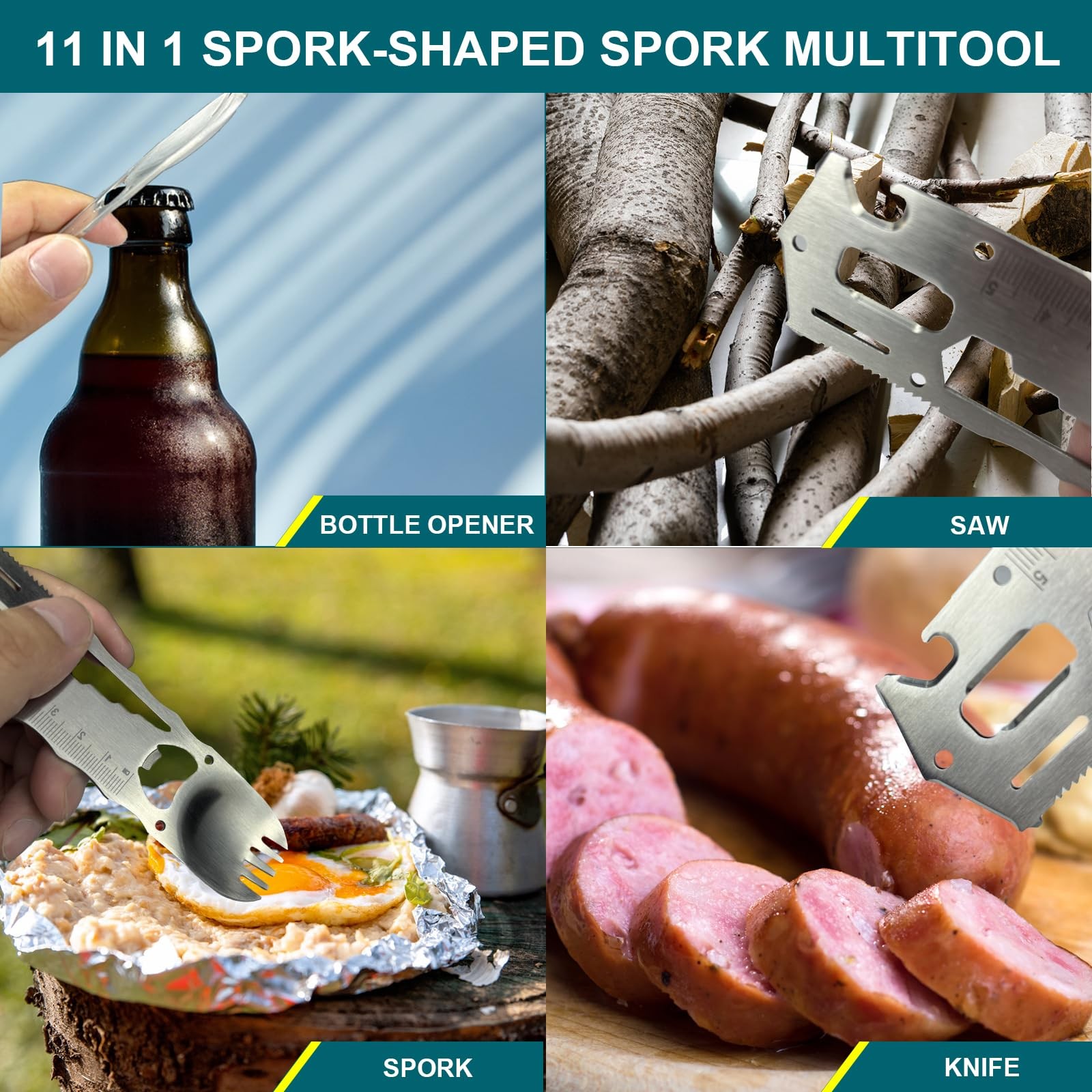 Fun Mens Gifts EDC Multitool – Unique Men Spork Gift, Novelty Christmas Stock…