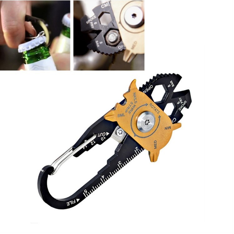 20 en 1 destornillador de llave de acero inoxidable ruleta creativa para camping