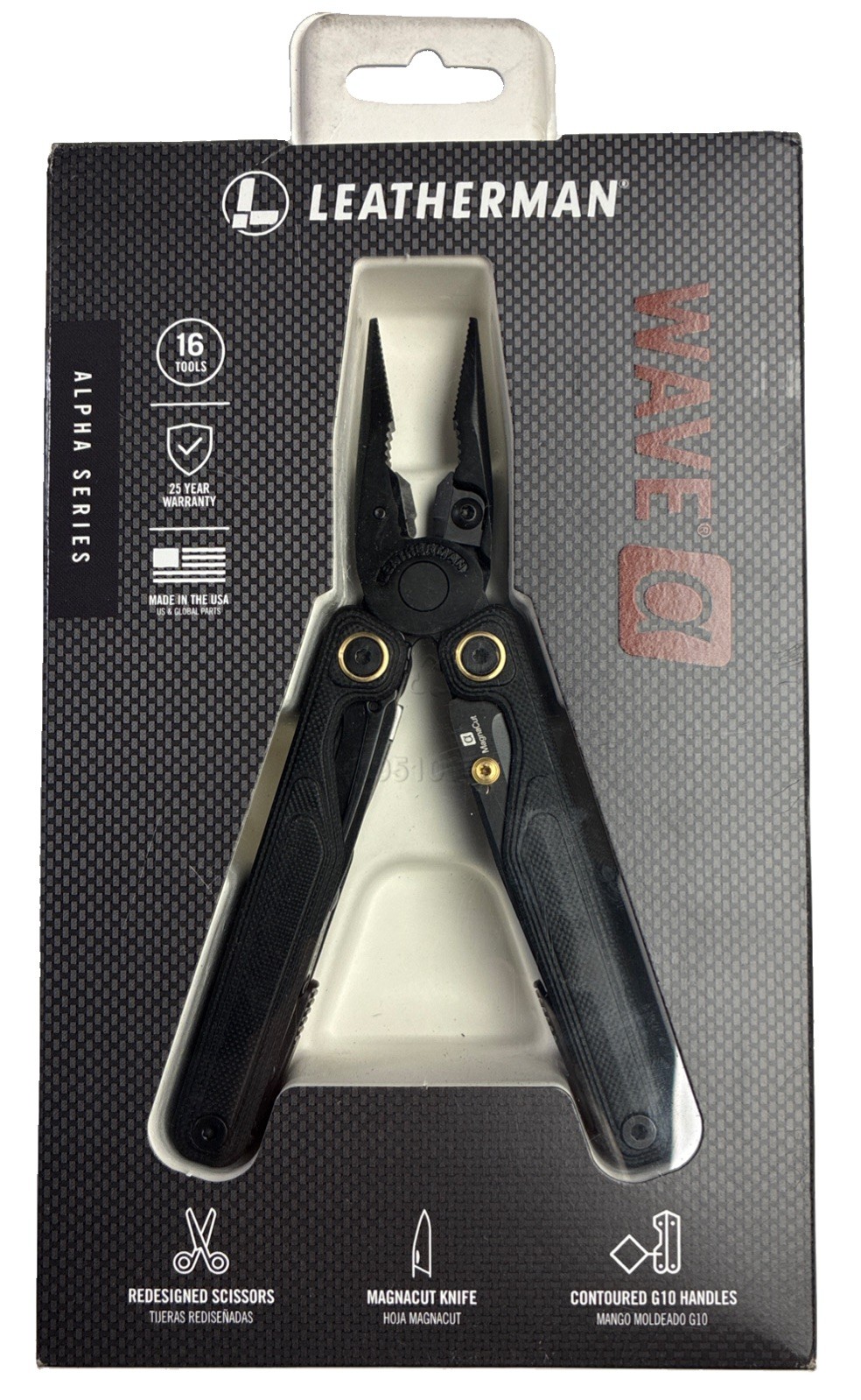 NEW LEATHERMAN Wave Alpha 16-in-1 Multi-Tool W/ MagnaCut Blade Obsidian Black