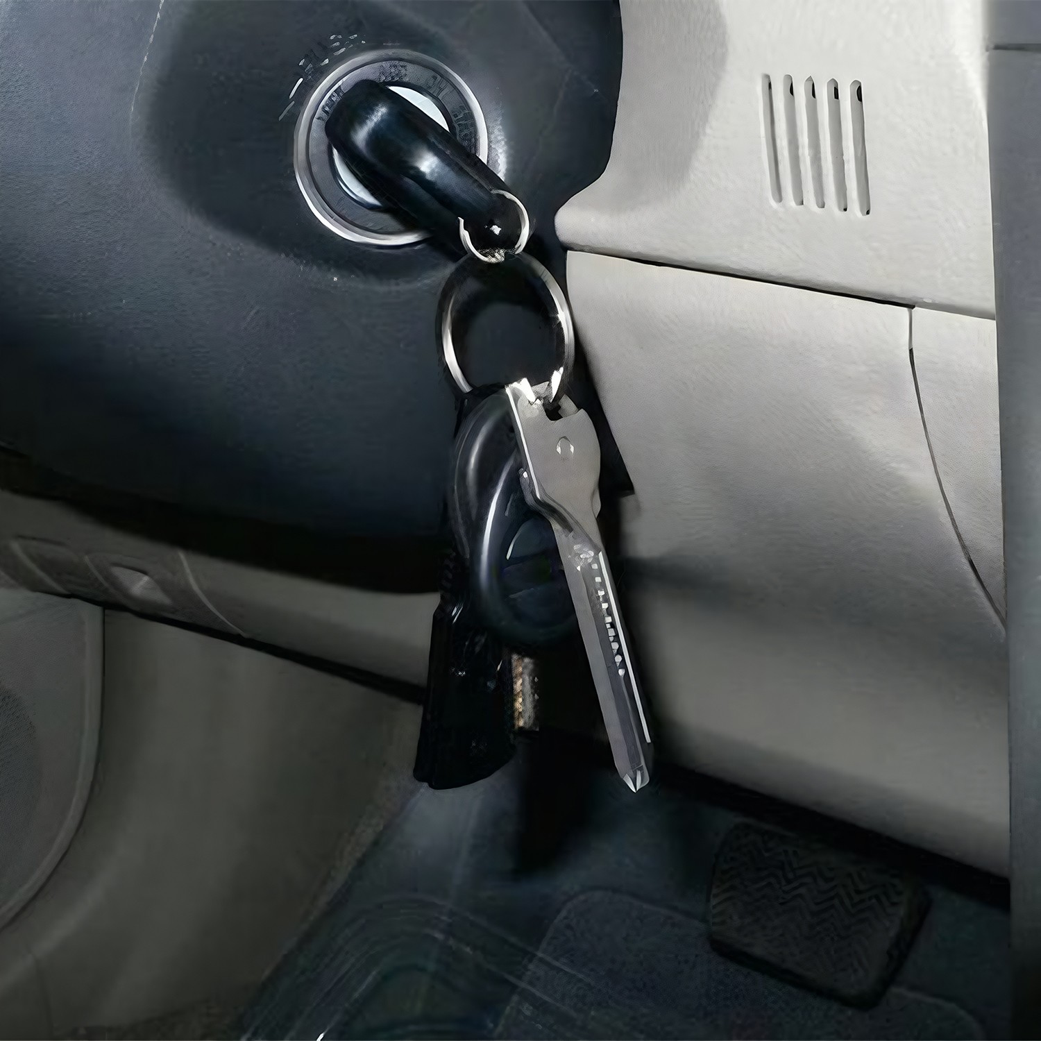 Portable 6 In 1 Multi-Functional Stainless Utili-Key Opener Keychain Ruler Tool
