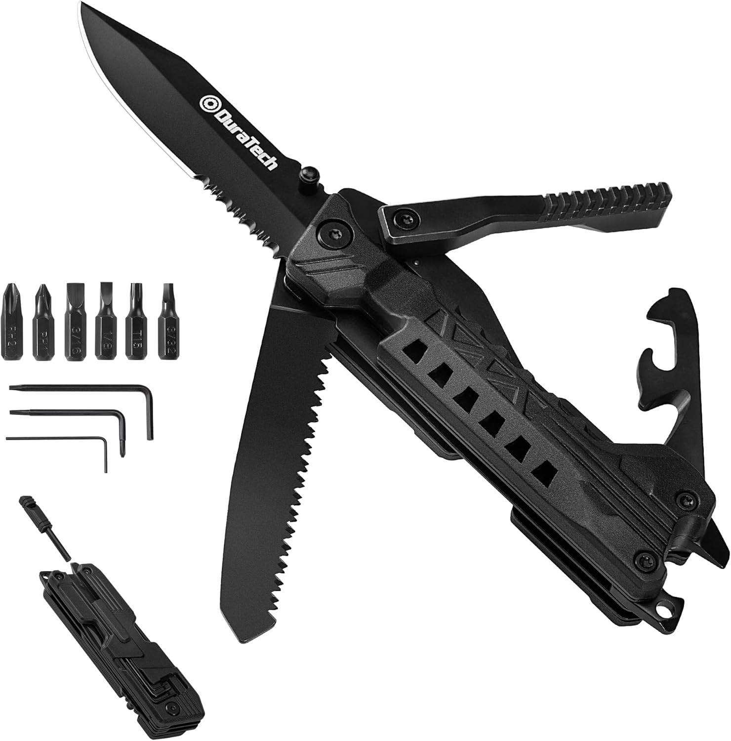 20 in 1 Multitool W/ Safety Locking Gift Men Dad W/ Pocket Knife Screwdriver Saw