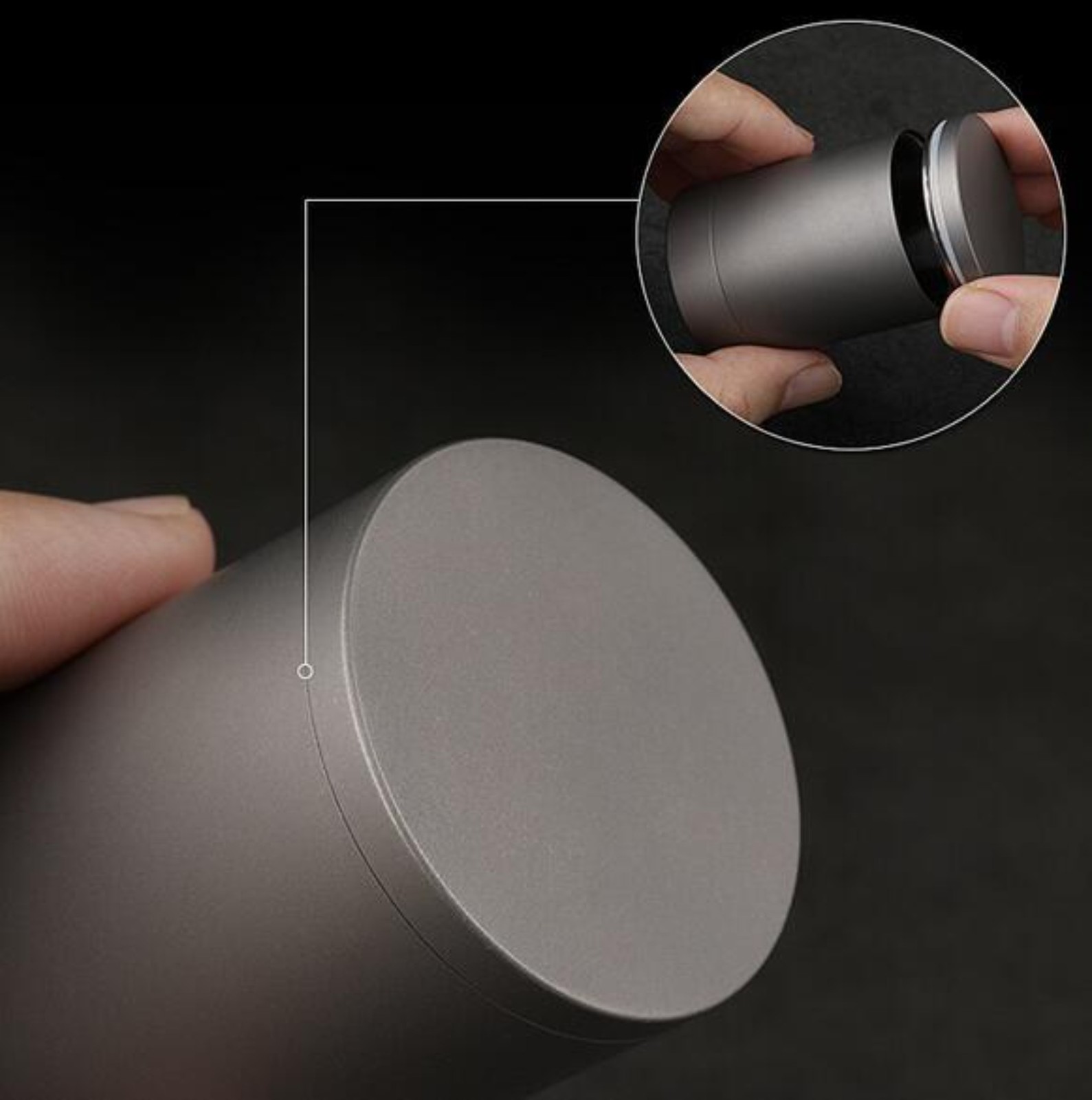 EDC Pure Titanium Waterproof Case Pill Box Small Medicine Bottle Storage Can