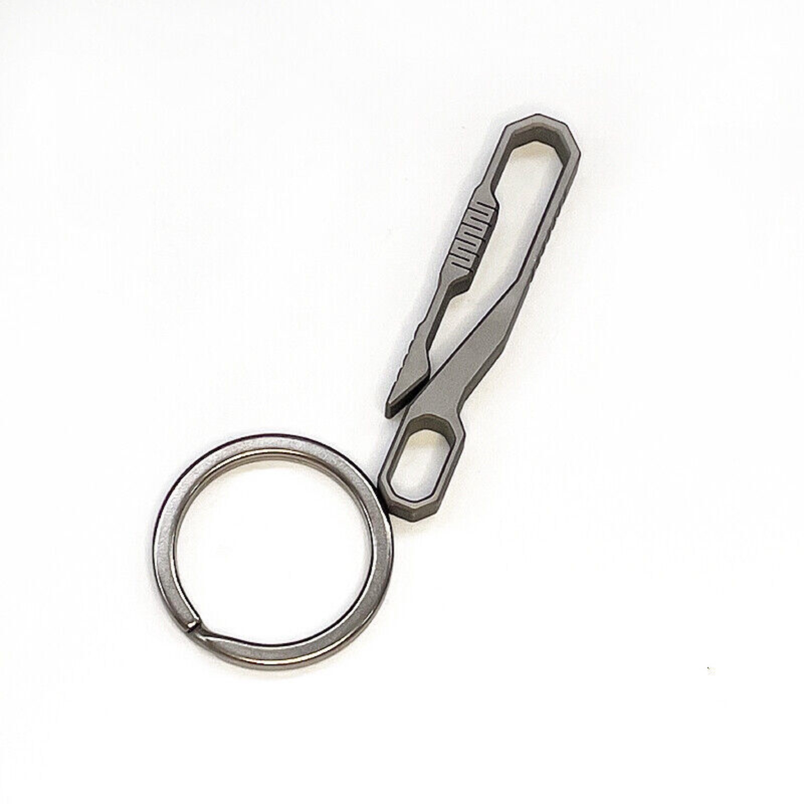 Titanium Alloy Keychain Quick Buckle Detach Belt Waist Hanging EDC Key Ring Tool
