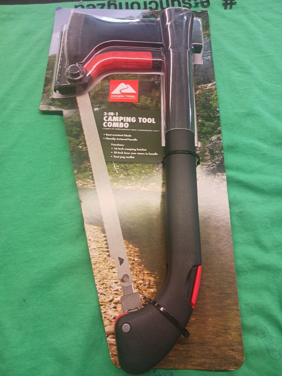 OZARK TRAIL 3 IN 1 CAMPING TOOL COMBO NEW