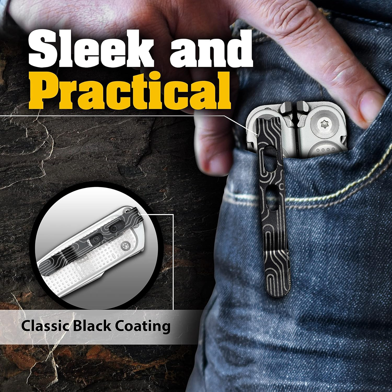 Pocket Clip for Leatherman Free P & T Series, ARC, Bond and Curl Multi-Tools | T