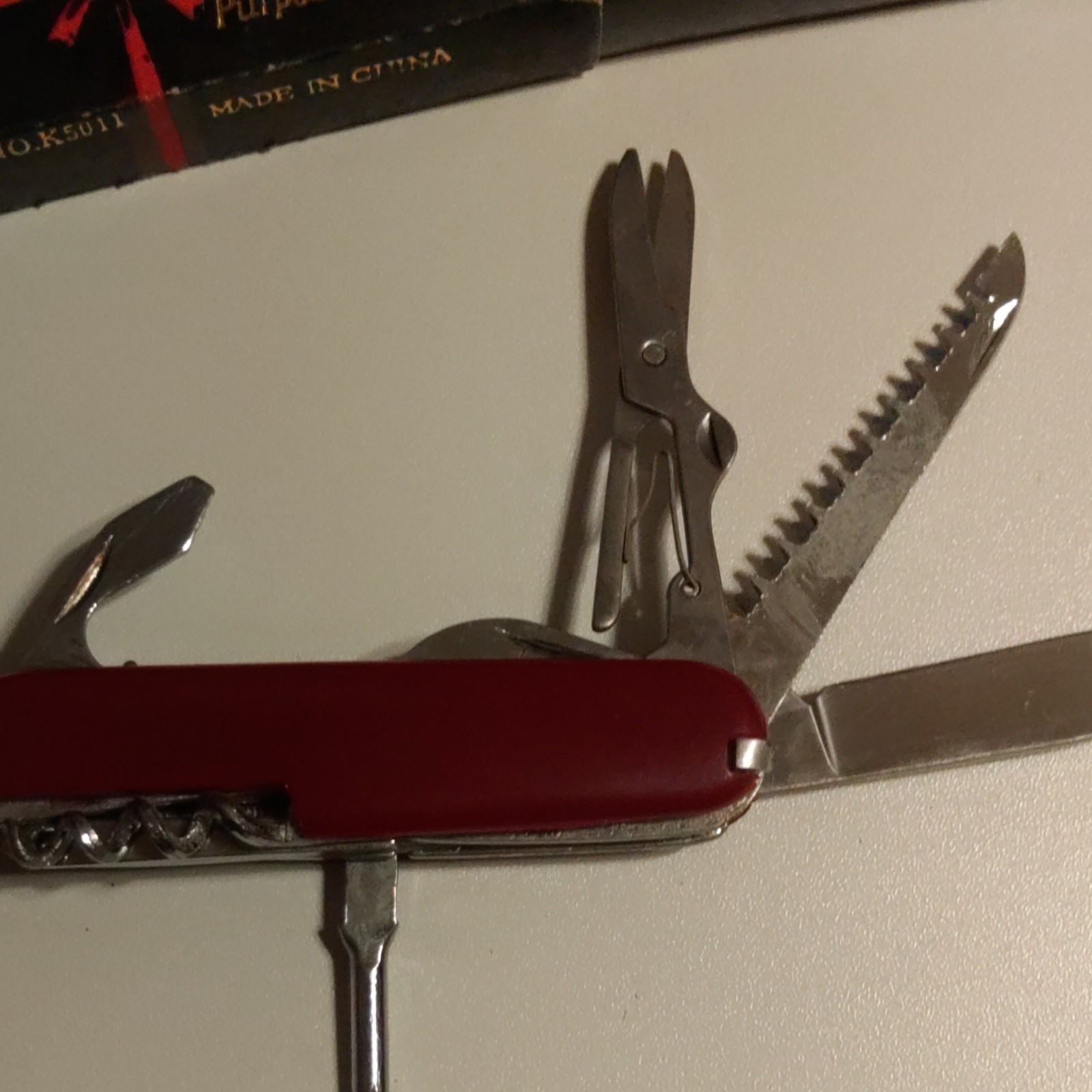 Superior Multi Purpose Knife 6-in-1 Multi-Tool Red 2in Straight Edge K5011