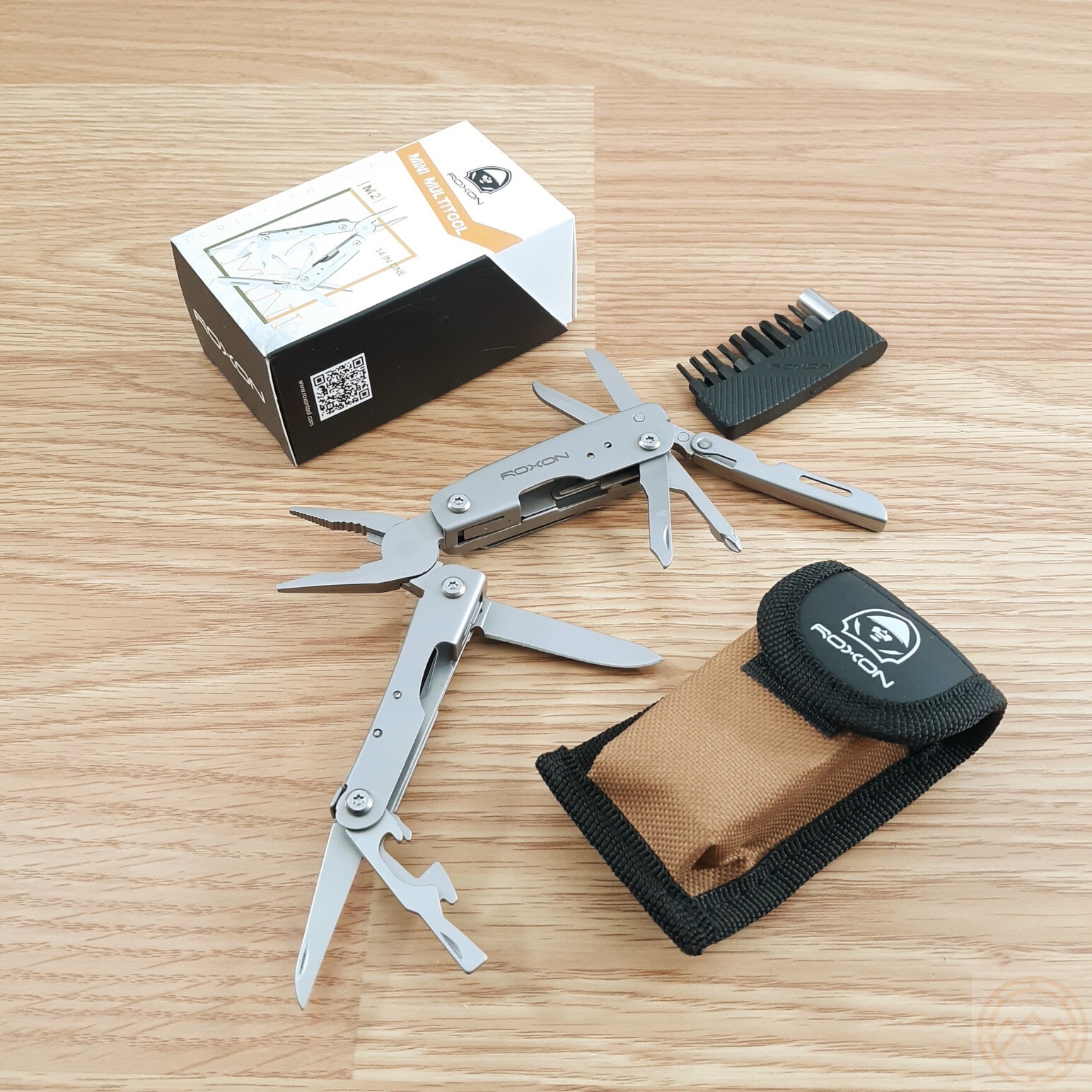 ROXON M2 Mini Multi-Tool Screwdrivers Can/Bottle Openers Pliers Glass Breaker