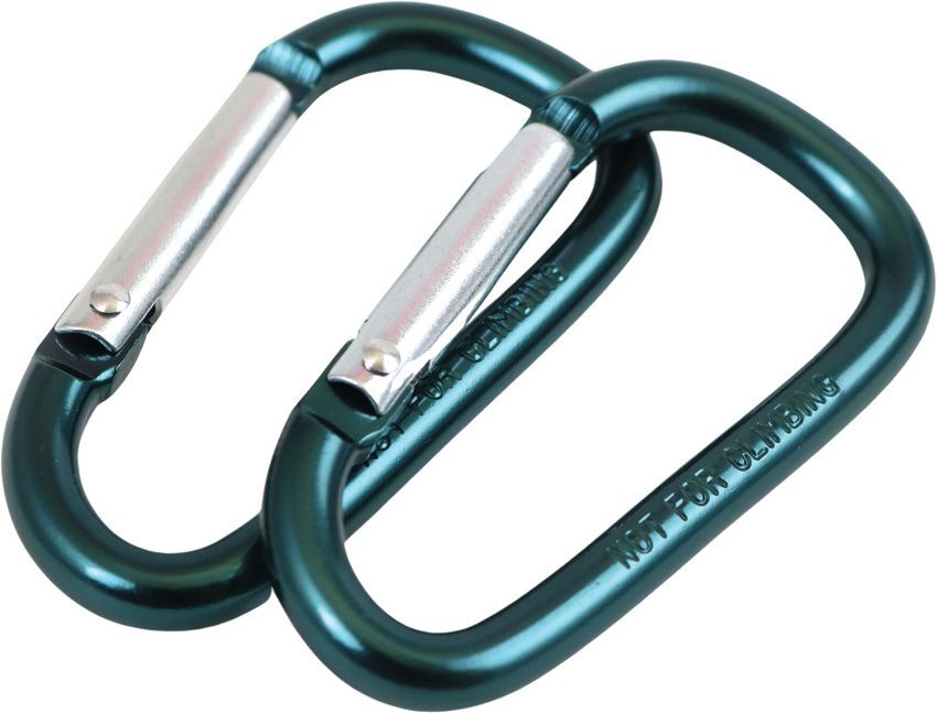 Carabiner | 2 Pack Coghlan’s Teal Blue Green Carabiners Backpacking Spring Gate