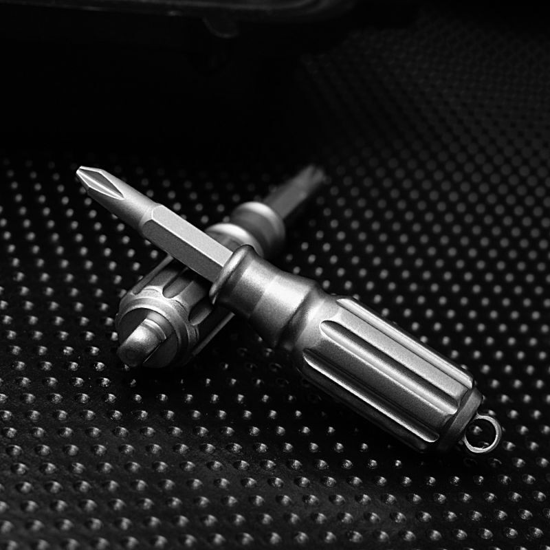 EDC Mini Titanium S2 Steel Screwdriver Portable Keychain Outdoor Pocket Tool