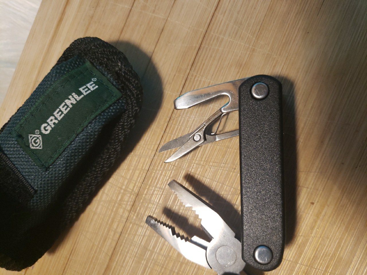 Greenlee Multi Tool Professional Or Electrical StainlessS. 5 Tools W/ Sheath. EC