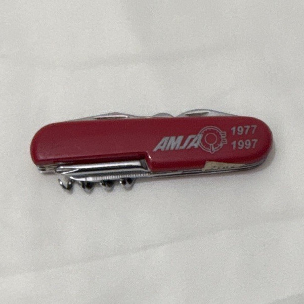 Multi-Tool Pocket Knife AMSA 1977-1997 Red Celebrating 20 Years
