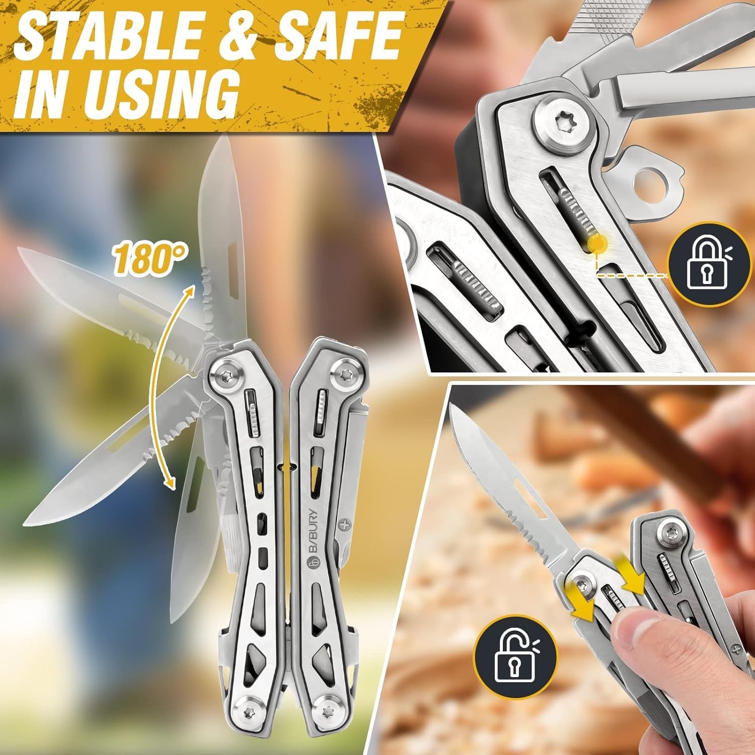 Durable 17-in-1 EDC Multitool for Camping & Home Repair – Lightweight & Compact