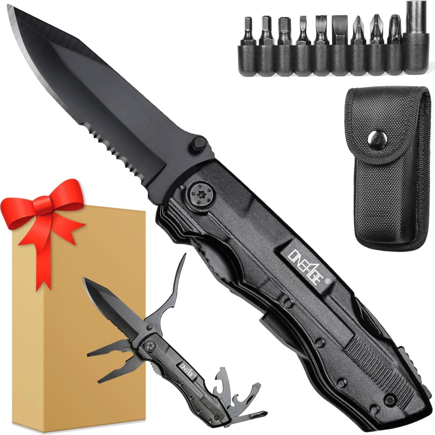 Gifts for Men Him Dad, Pocket Multitool Knife, Christmas Stocking Stuffers fo…