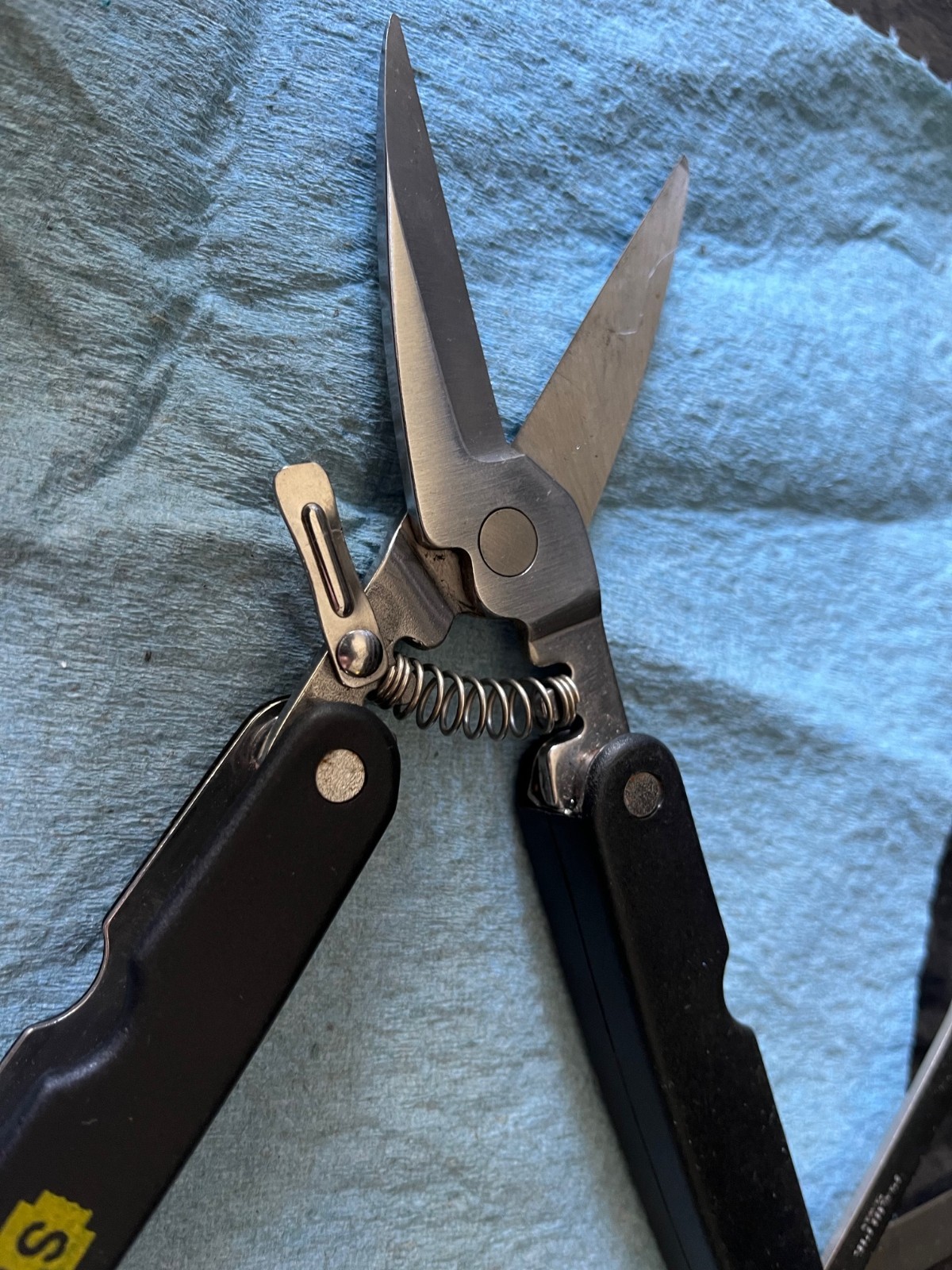 STANLEY Shears Multi Tool Stainless with Nylon Sheath 74-438 Black RARE