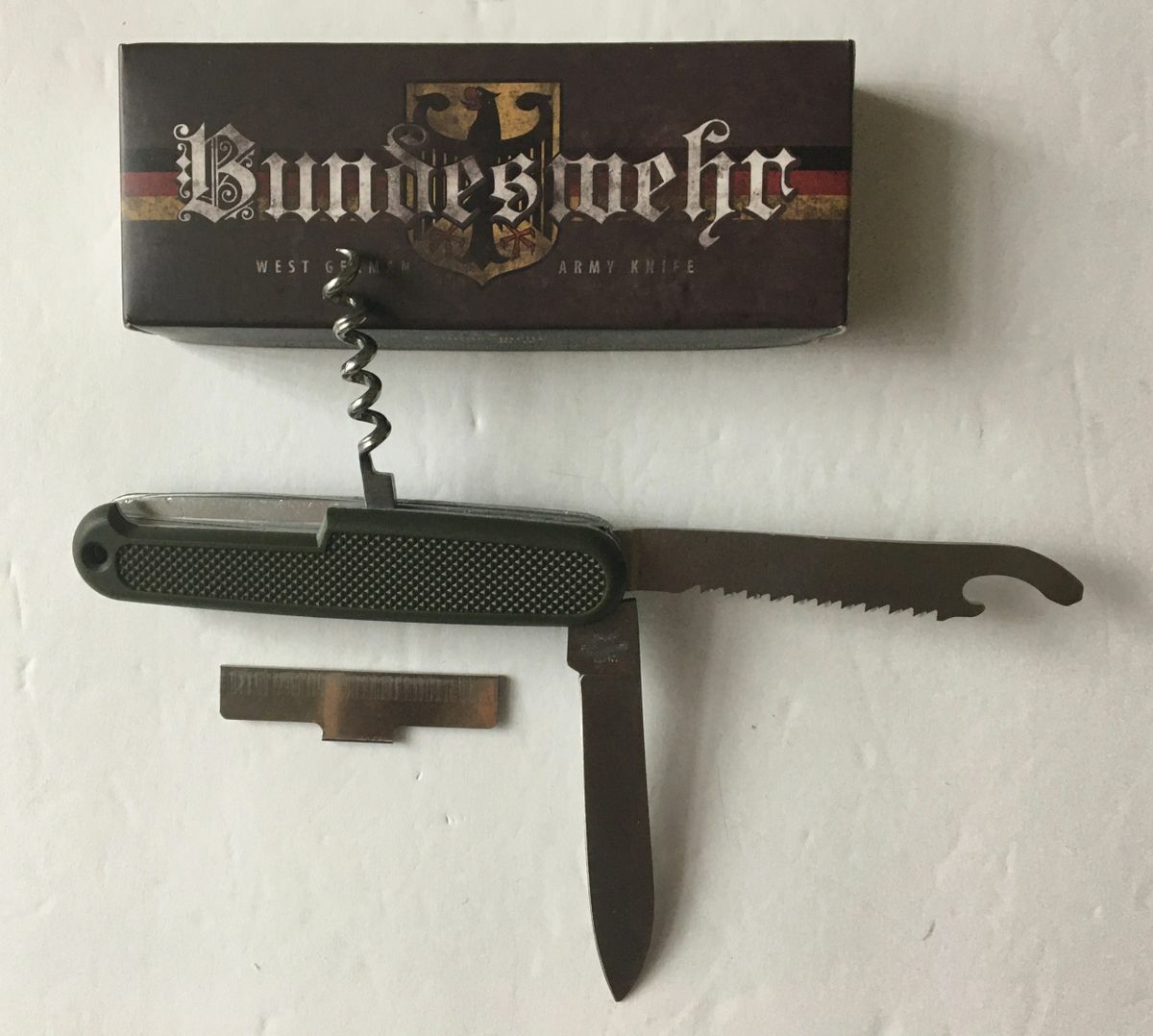 WEST GERMAN KNIFE MILITARY BUNDESWEHR ARMY MULTIBLADE POCKET KNIFE MI212