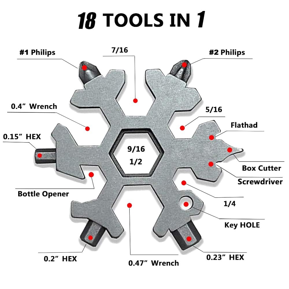 19 In 1 Incredible Tool โ€ Easy N Genius Fex 19in1 Stainless Steel Snowflake…