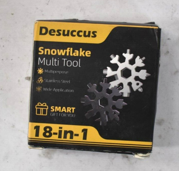 Desuccus 18 In 1 Snowflake Multi Tools Stainless Steel Standard 2 Pack