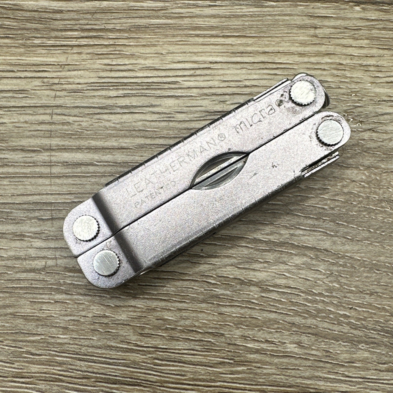 Leatherman Micra Multi Tool Gray Sharper Image Branded