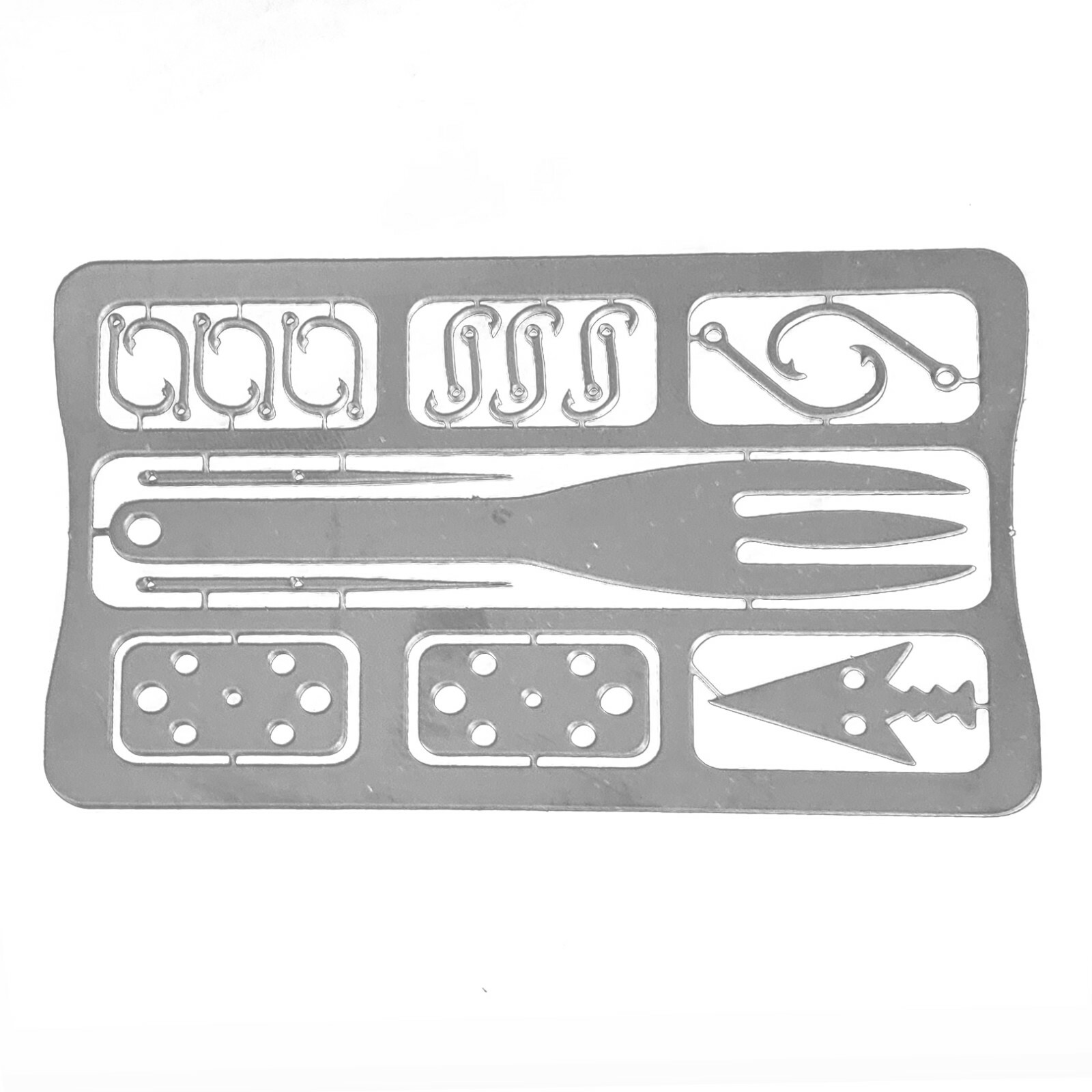 Sirius Survival 20-in-1 Fishing Multitool Survival Card w/ Fork, Best Multitool