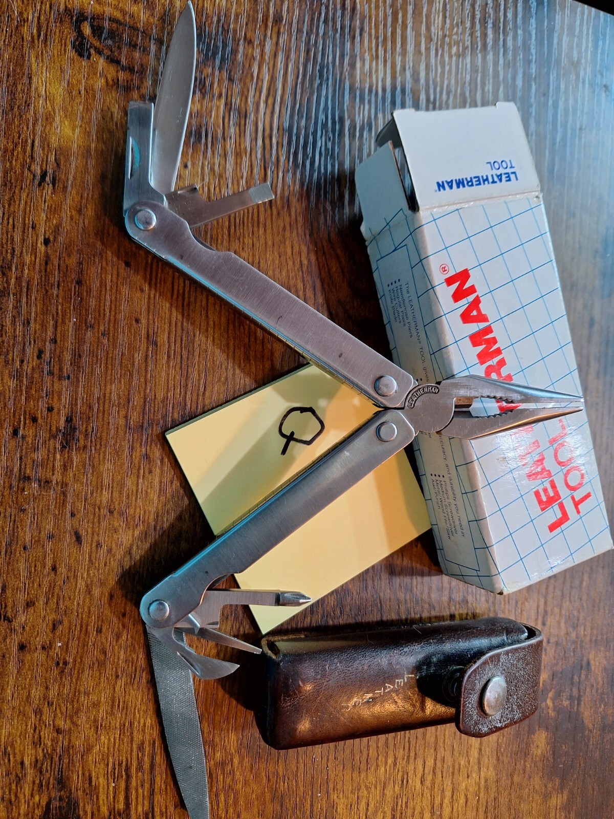 1 RARE LEATHERMAN ORIGINAL PST Multi Tool Knife BIG LETTERS JAPAN Lot Q6