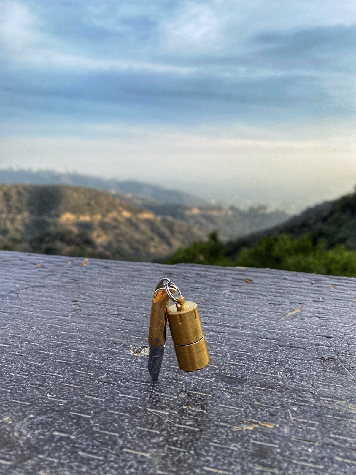 mini lighter and mini knife keychain