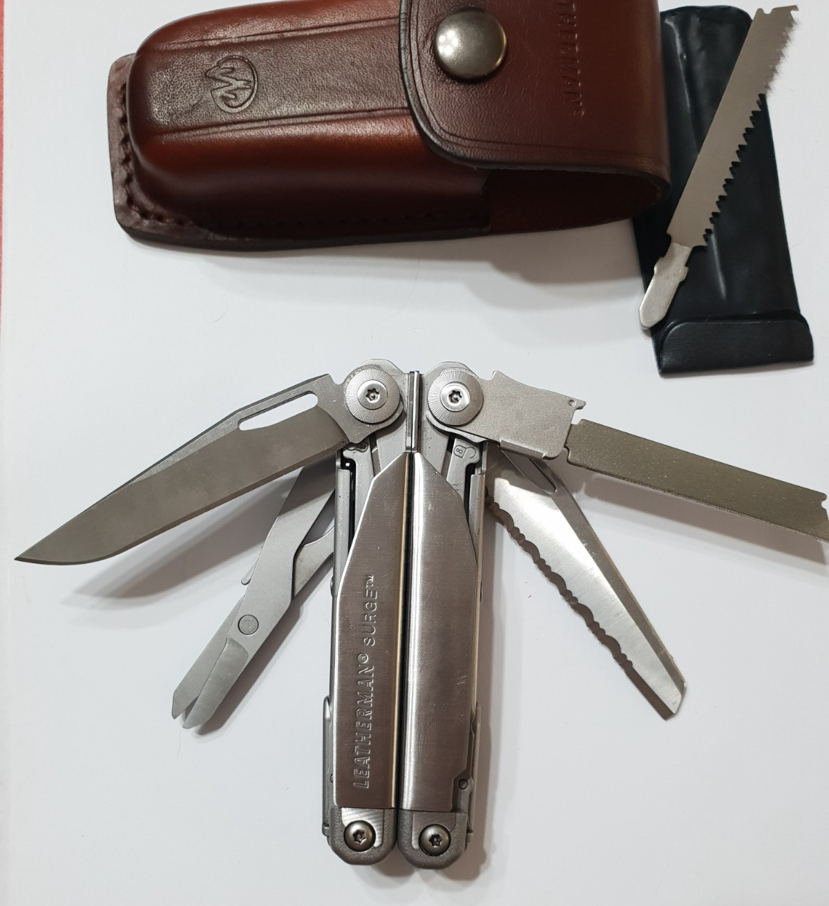 🔥🔥🔥 Leatherman Surge Gen1 Large Leather Sheath Retired Collectable Very Rare
