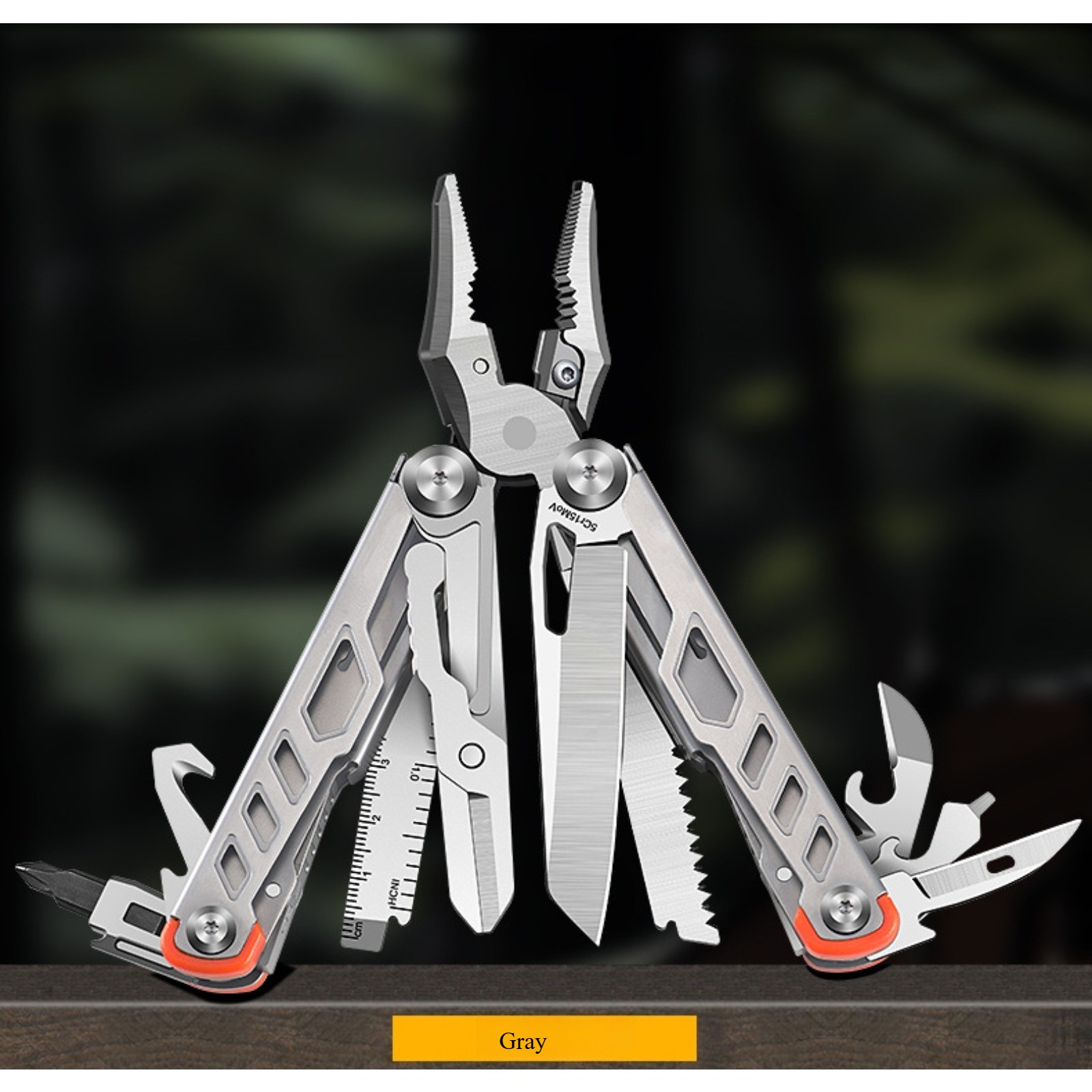 Outdoor Camping Hiking Stainless Steel Folding Multi Tool EDC Pliers