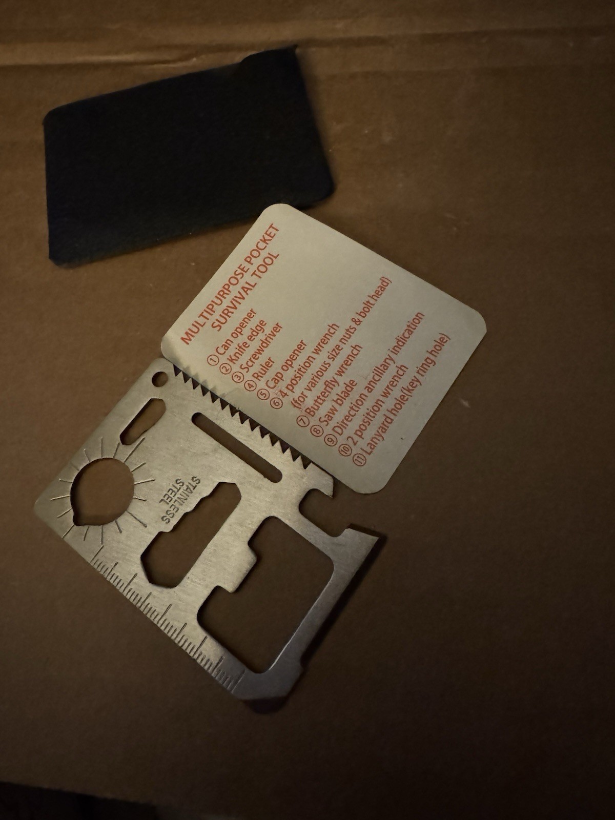 Vintage 1990s Stainless Steel 11-in-1 Multi-tool Portable Survival Kit & Manual