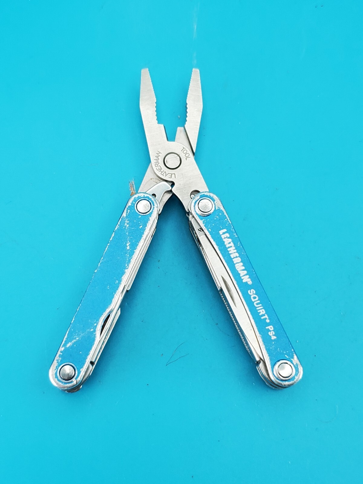 Leatherman SQUIRT PS4 Multi-Tool With Pliers Scissors Knife BLUE!