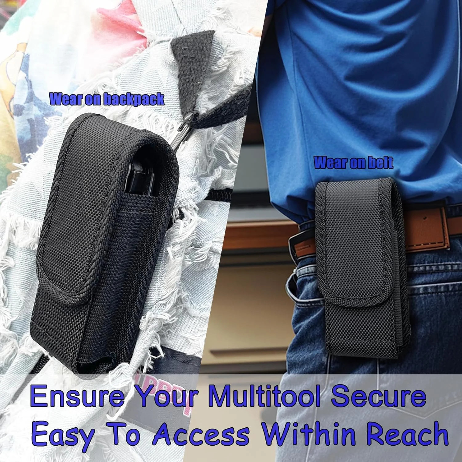 Multitool Sheath, EDC Belt Pouch Organizer for Men,Tool Sheath Compatible with L
